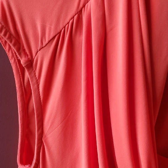 New Directions Vibrant Orange Sleeveless Dress - Picture 6 of 9